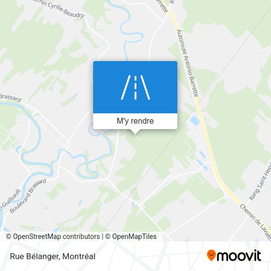 Rue Bélanger plan