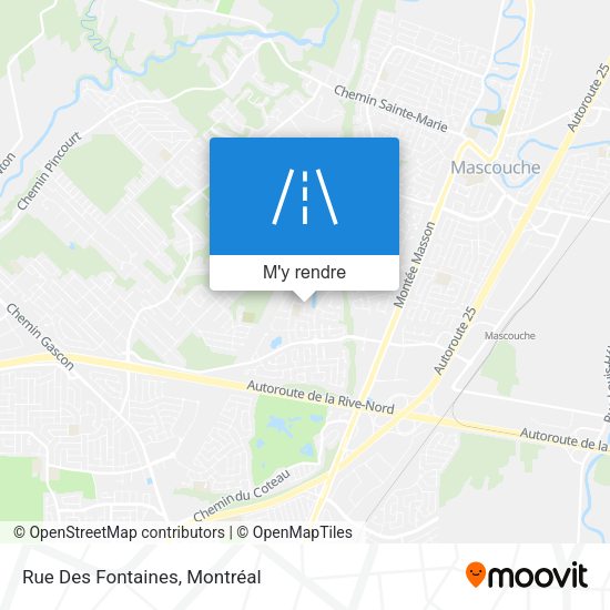 Rue Des Fontaines plan