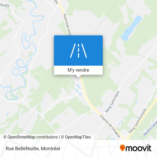 Rue Bellefeuille plan