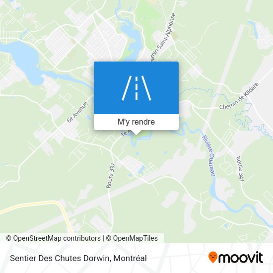 Sentier Des Chutes Dorwin plan