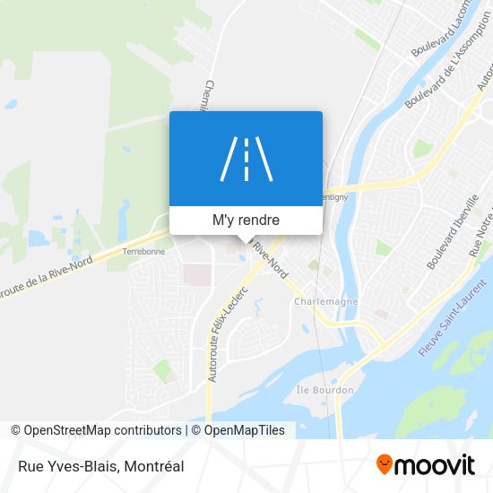 Rue Yves-Blais plan