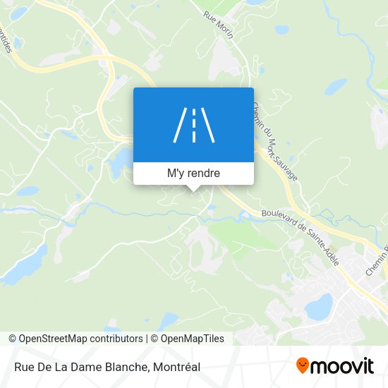 Rue De La Dame Blanche plan