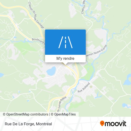 Rue De La Forge plan