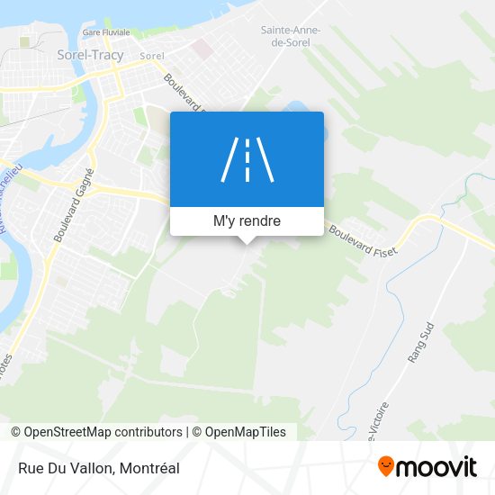 Rue Du Vallon plan