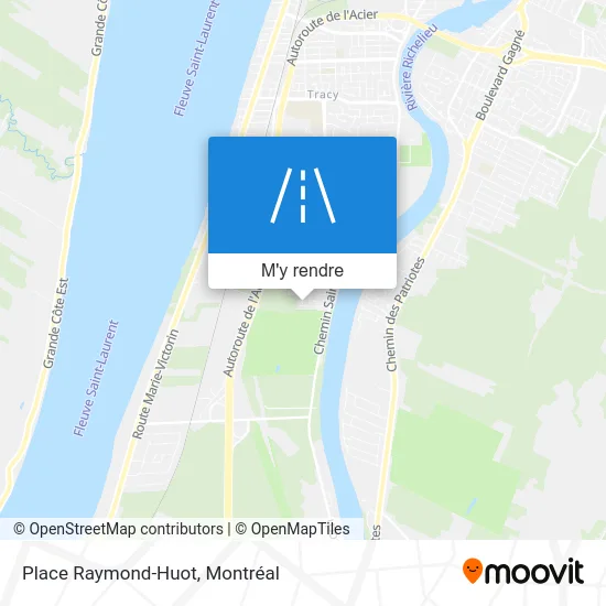 Place Raymond-Huot plan