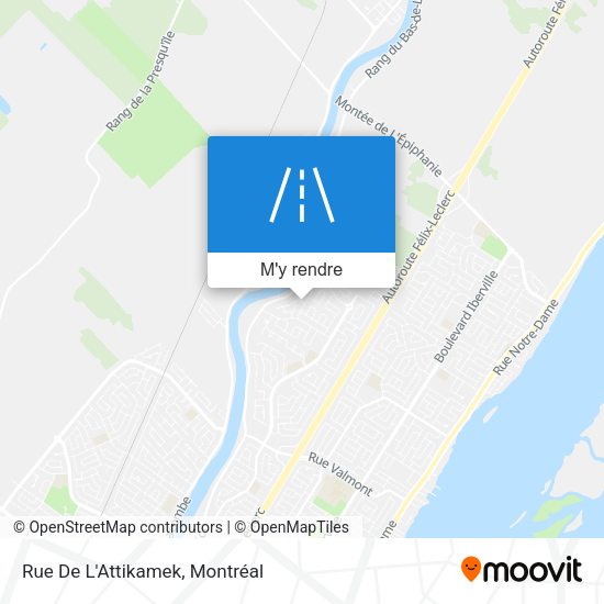 Rue De L'Attikamek plan