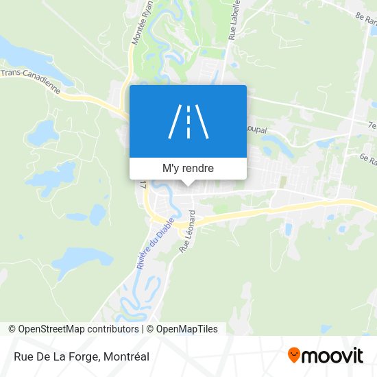 Rue De La Forge plan