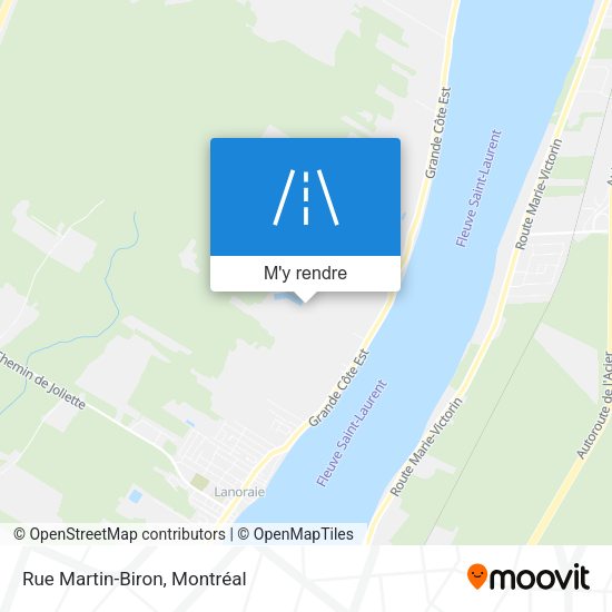 Rue Martin-Biron plan