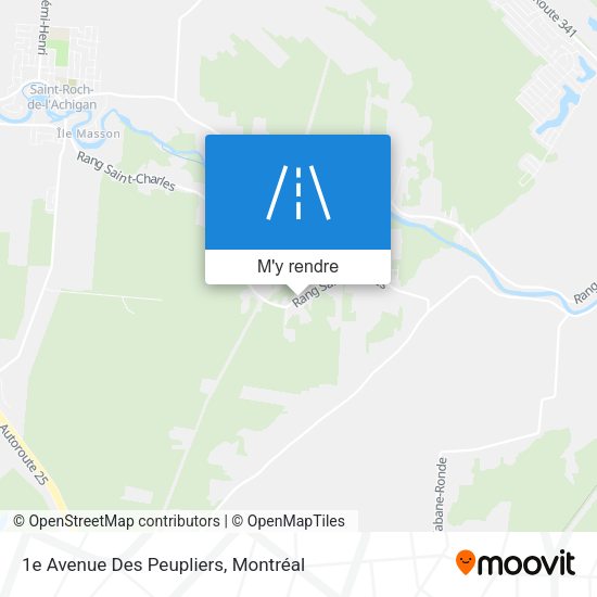 1e Avenue Des Peupliers plan