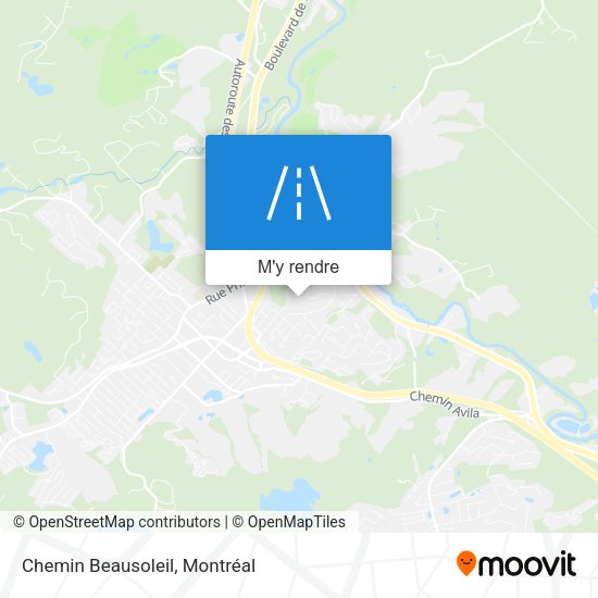 Chemin Beausoleil plan