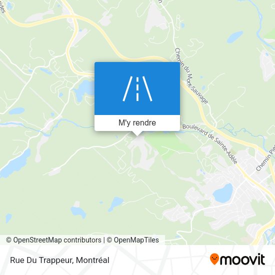 Rue Du Trappeur plan