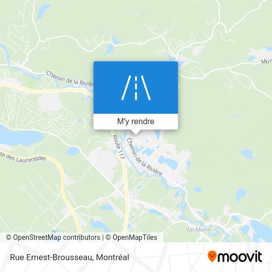 Rue Ernest-Brousseau plan