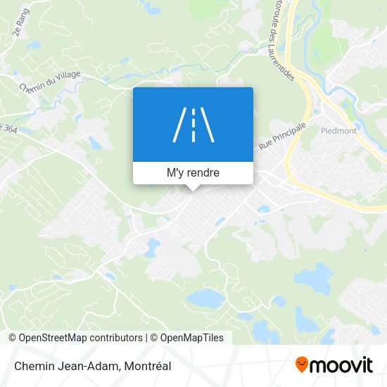 Chemin Jean-Adam plan
