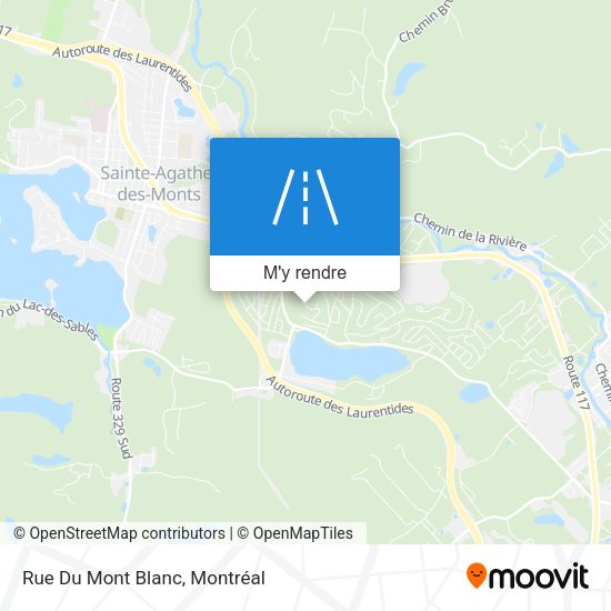 Rue Du Mont Blanc plan