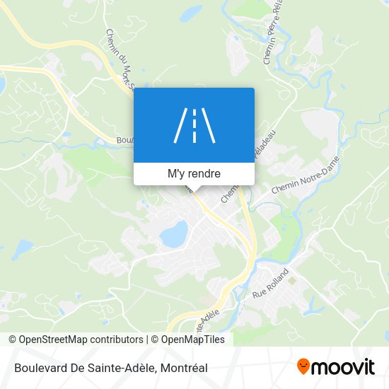 Boulevard De Sainte-Adèle plan