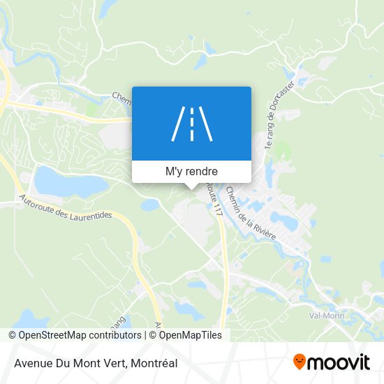 Avenue Du Mont Vert plan