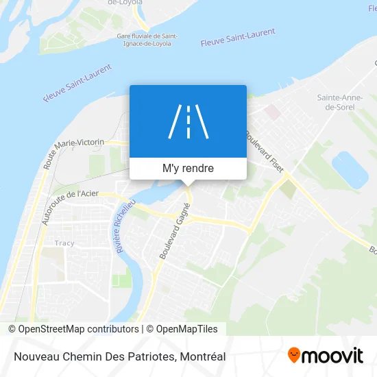 Nouveau Chemin Des Patriotes plan