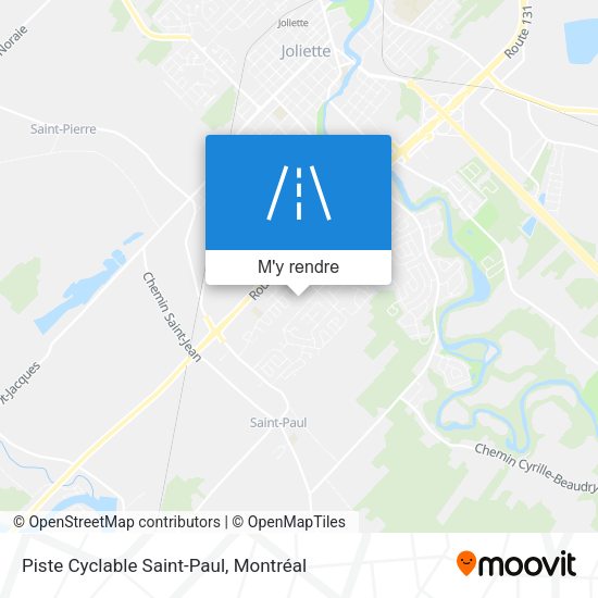 Piste Cyclable Saint-Paul plan