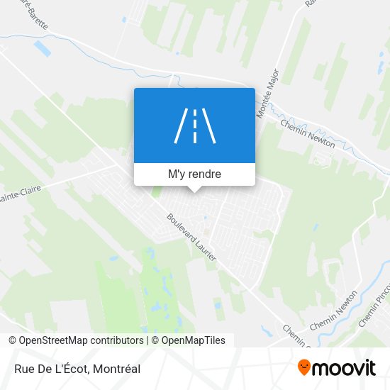 Rue De L'Écot plan