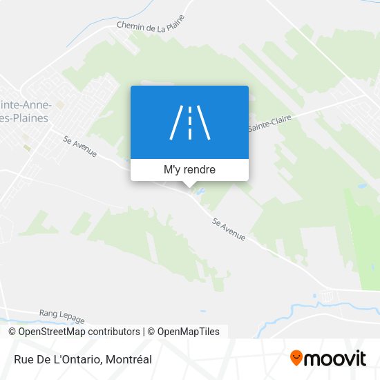 Rue De L'Ontario plan