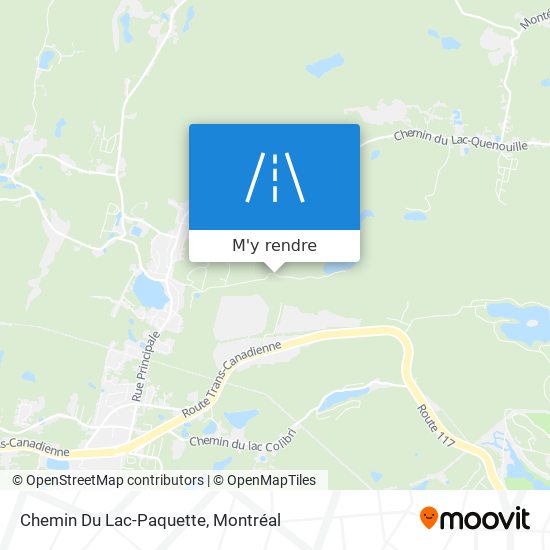 Chemin Du Lac-Paquette plan