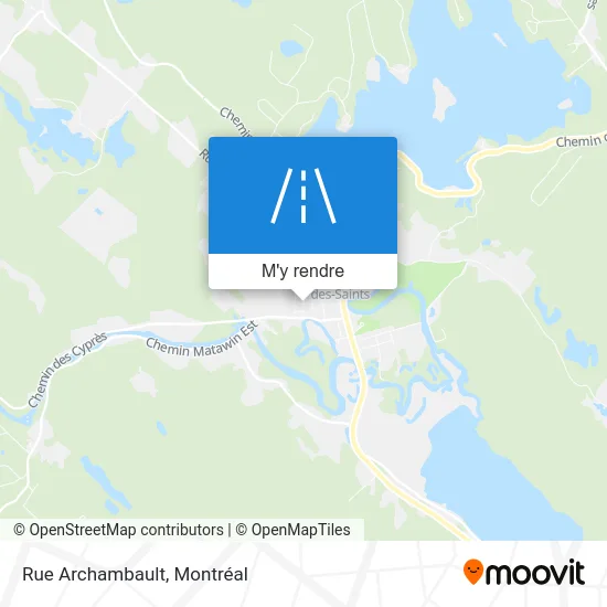 Rue Archambault plan