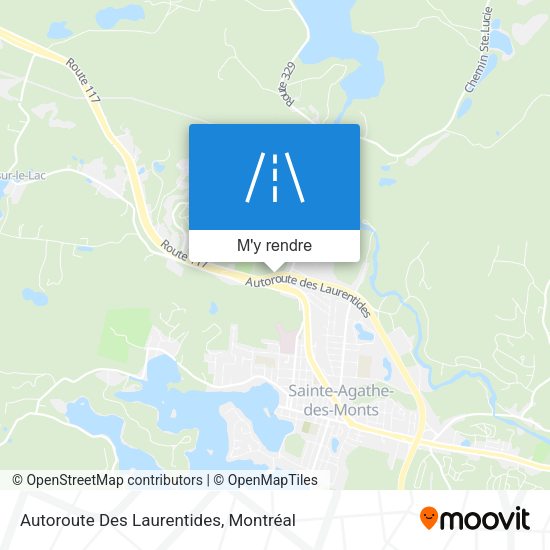 Autoroute Des Laurentides plan