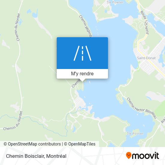 Chemin Boisclair plan