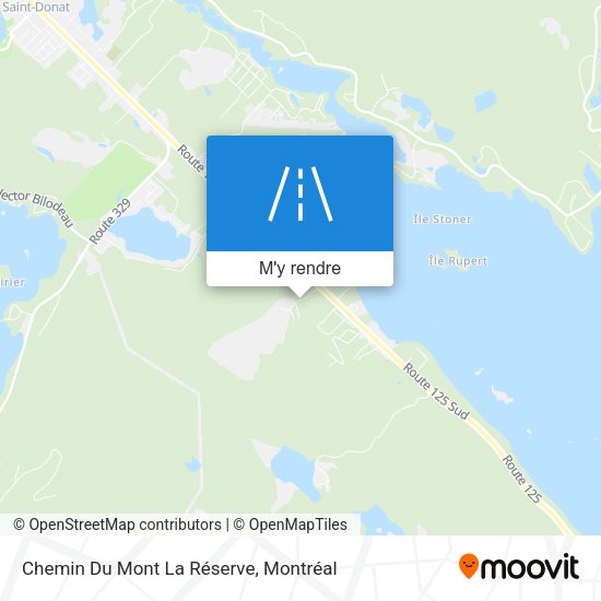 Chemin Du Mont La Réserve plan