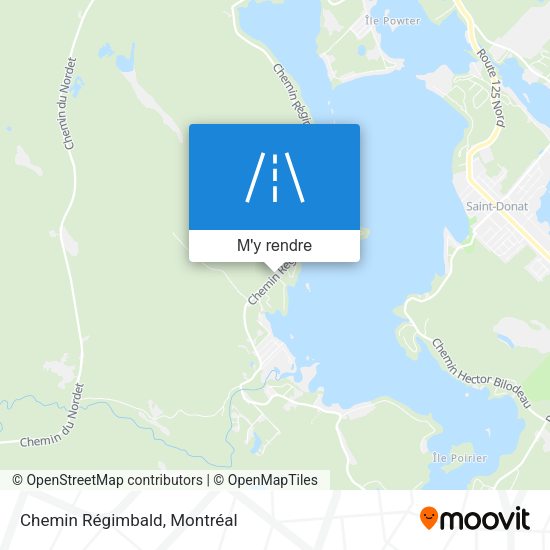Chemin Régimbald plan