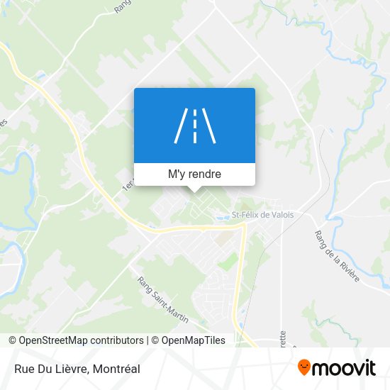 Rue Du Lièvre plan