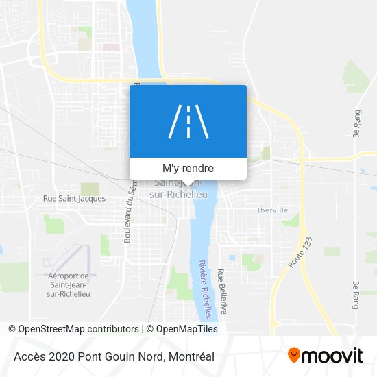 Accès 2020 Pont Gouin Nord plan