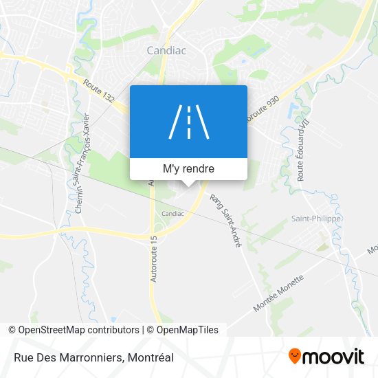 Rue Des Marronniers plan