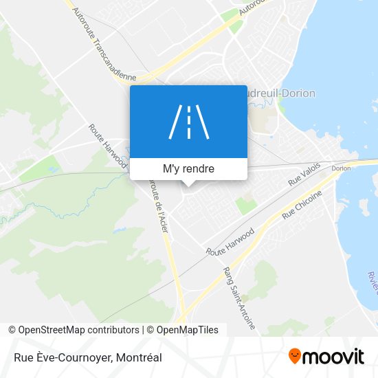 Rue Ève-Cournoyer plan