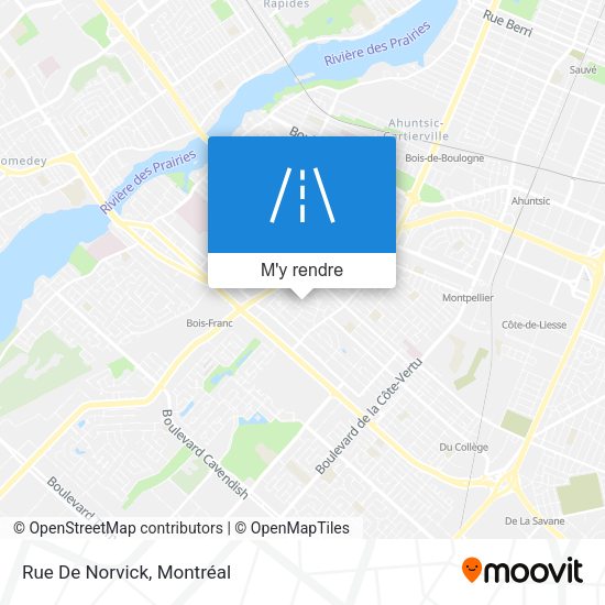 Rue De Norvick plan