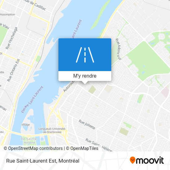 Rue Saint-Laurent Est plan