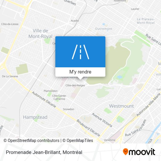 Promenade Jean-Brillant plan