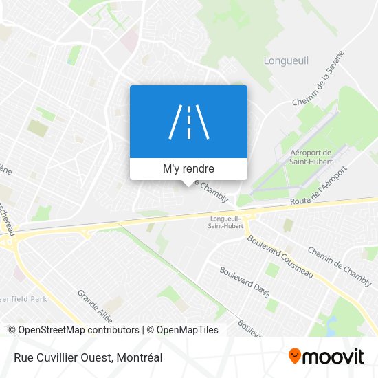 Rue Cuvillier Ouest plan