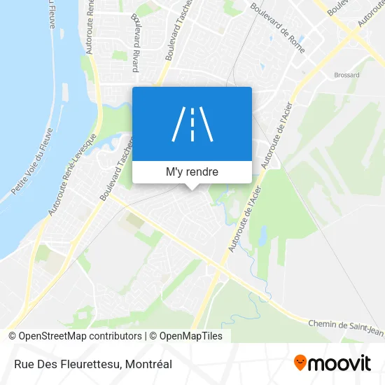 Rue Des Fleurettesu plan