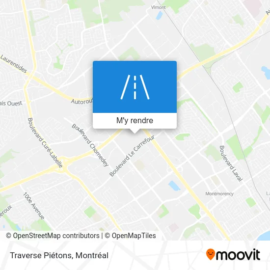 Traverse Piétons plan