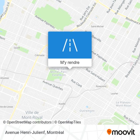 Avenue Henri-Julienf plan