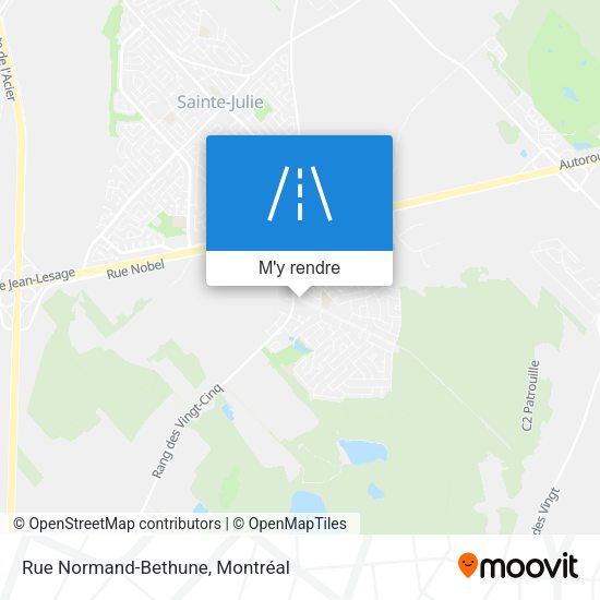 Rue Normand-Bethune plan