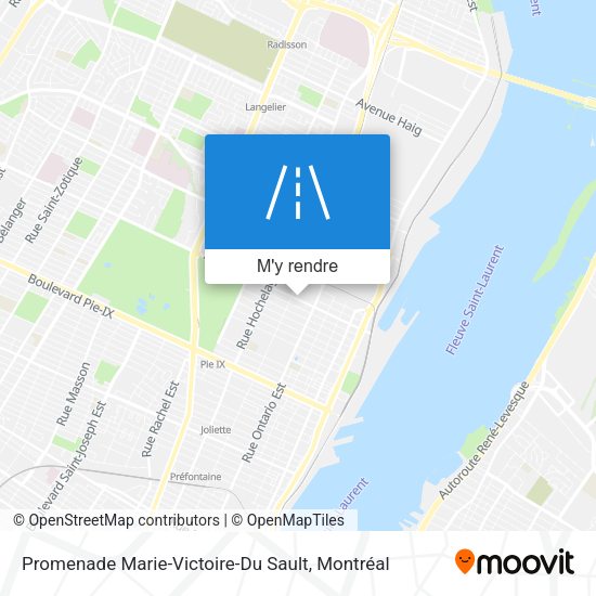 Promenade Marie-Victoire-Du Sault plan