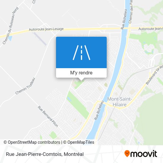 Rue Jean-Pierre-Comtois plan