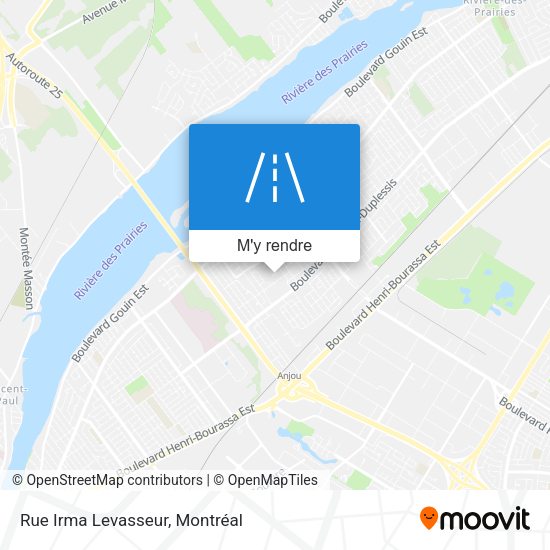 Rue Irma Levasseur plan