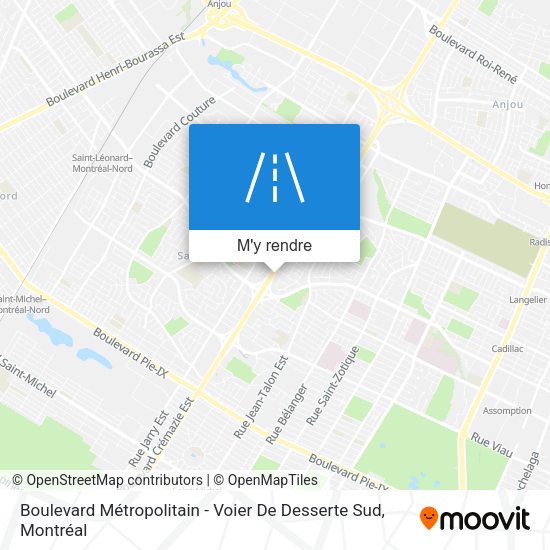 Boulevard Métropolitain - Voier De Desserte Sud plan