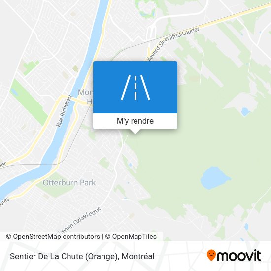 Sentier De La Chute (Orange) plan