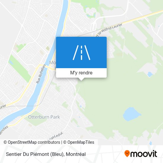 Sentier Du Piémont (Bleu) plan