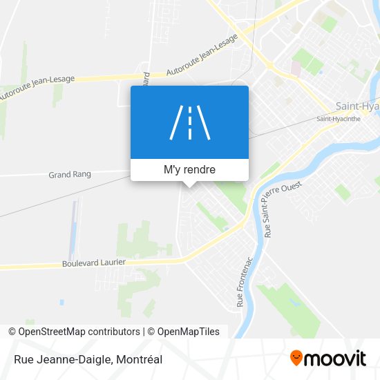Rue Jeanne-Daigle plan