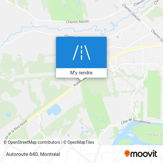 Autoroute 640 plan